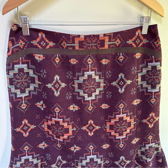 Pendleton ~ Wool Button Navajo Southwestern Vest AND Flare Midi Skirt in size 10 - Picture 8 of 13